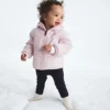 Giacca reversibile con cappuccio e zip integrale Shasta per neonata Giacca reversibile con cappuccio e zip integrale Shasta per neonata