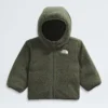 Giacca reversibile con cappuccio e zip integrale Shasta per neonati Giacca reversibile con cappuccio e zip integrale Shasta per neonati