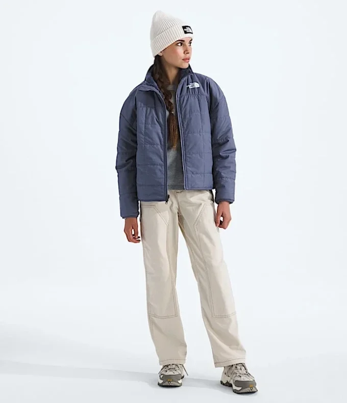 Giacca reversibile con zip integrale Shasta da bambina Giacca reversibile con zip integrale Shasta da bambina
