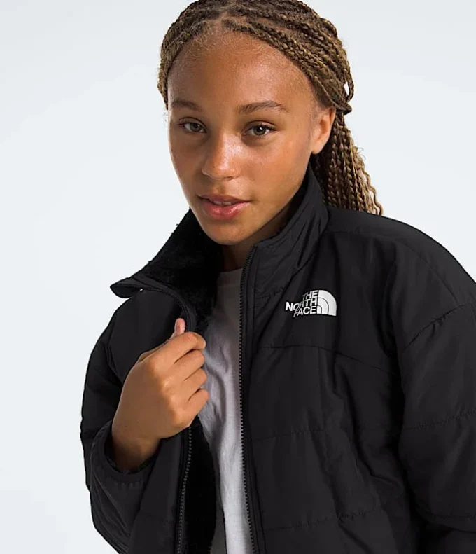Giacca reversibile con zip integrale Shasta da bambina Giacca reversibile con zip integrale Shasta da bambina
