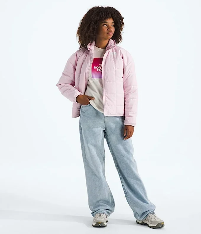 Giacca reversibile con zip integrale Shasta da bambina Giacca reversibile con zip integrale Shasta da bambina