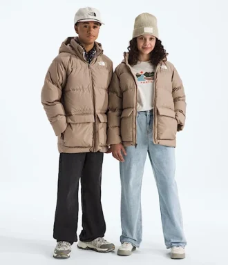 Parka corto foderato in pile North Down per bambino e bambina