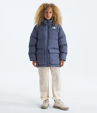 Parka corto foderato in pile North Down per bambino e bambina
