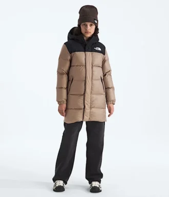 Parka lungo Nuptse per bambino e bambina