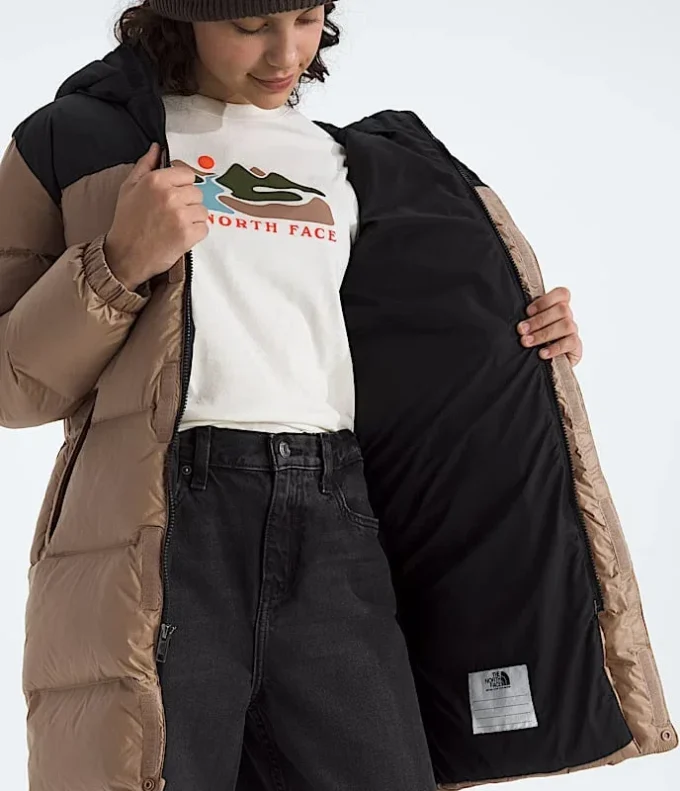 Parka lungo Nuptse per bambino e bambina Parka lungo Nuptse per bambino e bambina