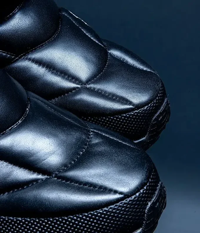 Stivaletto ibrido in pelle Stivaletto ibrido in pelle