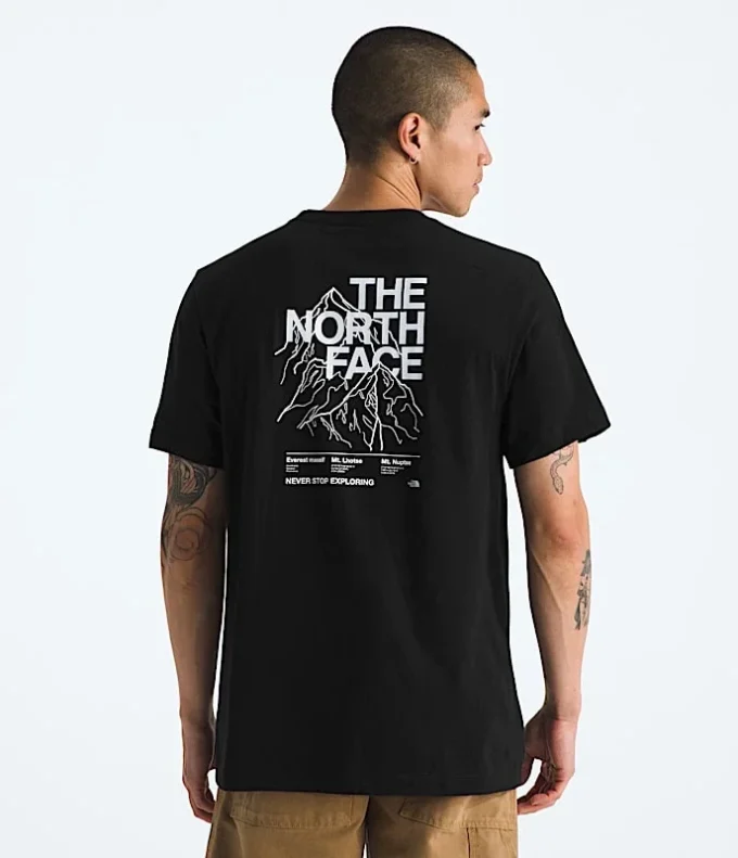 T-shirt a maniche corte Evolution Half Dome da uomo — Grafica