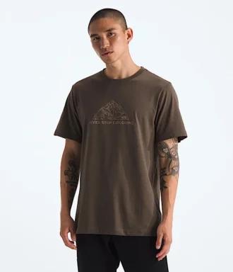 T-shirt a maniche corte Evolution Mtn Base da uomo — Grafica