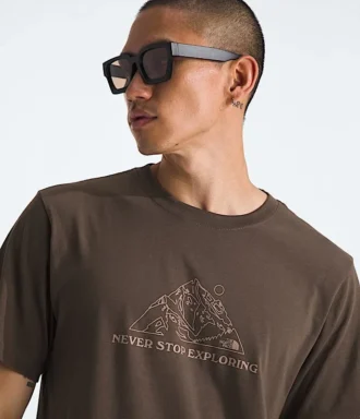 T-shirt a maniche corte Evolution Mtn Base da uomo — Grafica