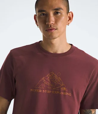 T-shirt a maniche corte Evolution Mtn Base da uomo — Grafica
