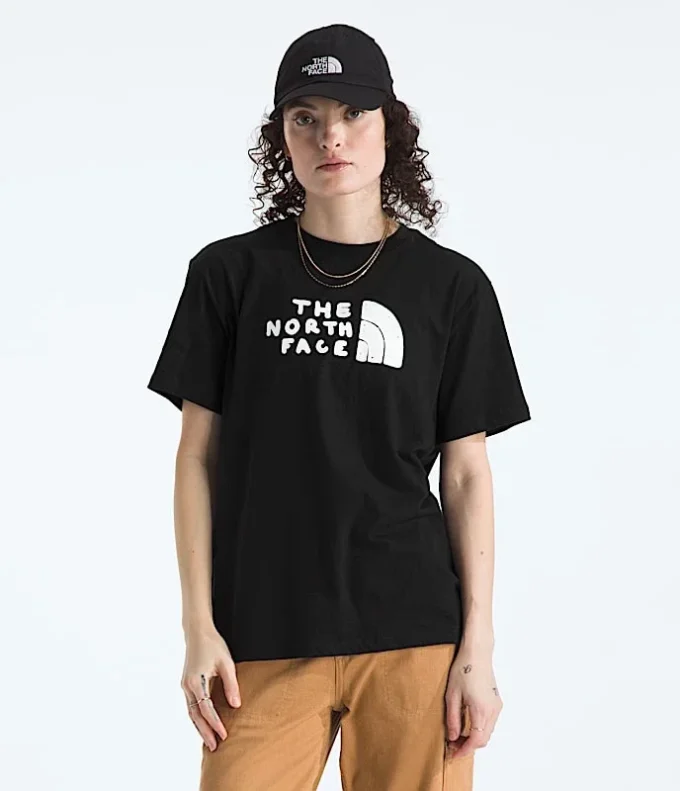 T-shirt a maniche corte Evolution Sketch Logo Half Dome da donna — Grafica T-shirt a maniche corte Evolution Sketch Logo Half Dome da donna — Grafica