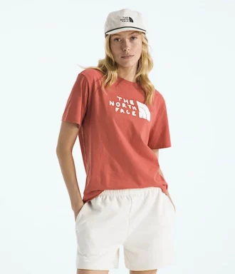 T-shirt a maniche corte Evolution Sketch Logo Half Dome da donna — Grafica