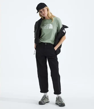 T-shirt a maniche corte Evolution Sketch Logo Half Dome da donna — Grafica