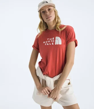 T-shirt a maniche corte Evolution Sketch Logo Half Dome da donna — Grafica