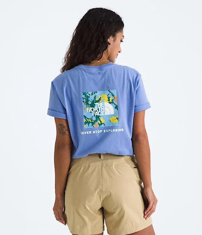 T-shirt da donna a maniche corte Core Flower Power Box NSE T-shirt da donna a maniche corte Core Flower Power Box NSE