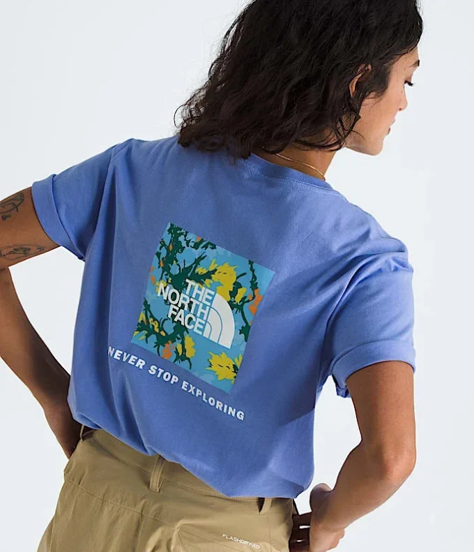 T-shirt da donna a maniche corte Core Flower Power Box NSE T-shirt da donna a maniche corte Core Flower Power Box NSE