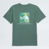 T-shirt da donna a maniche corte Core Flower Power Box NSE T-shirt da donna a maniche corte Core Flower Power Box NSE