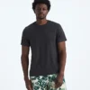 T-shirt da uomo a maniche corte in misto triplo T-shirt da uomo a maniche corte in misto triplo
