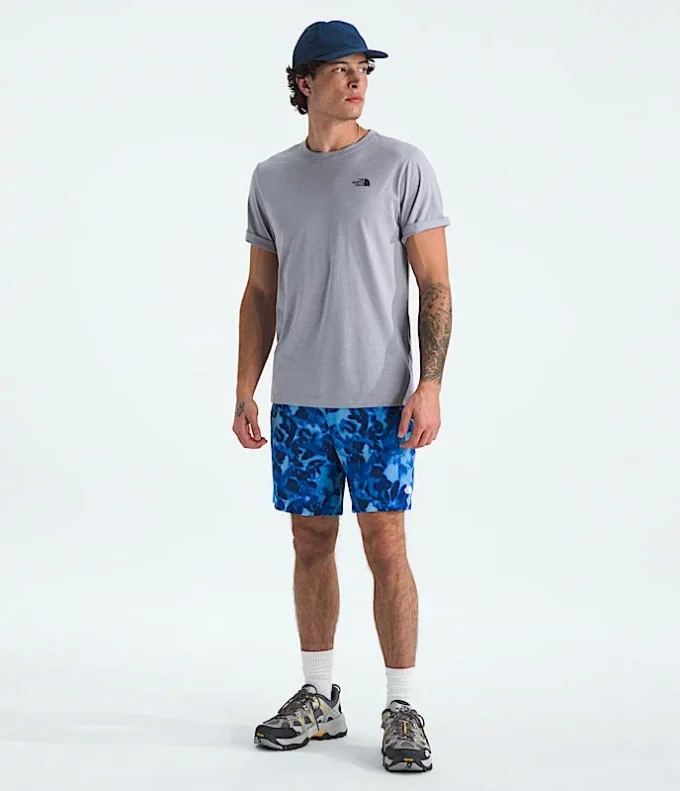 T-shirt da uomo a maniche corte in misto triplo T-shirt da uomo a maniche corte in misto triplo