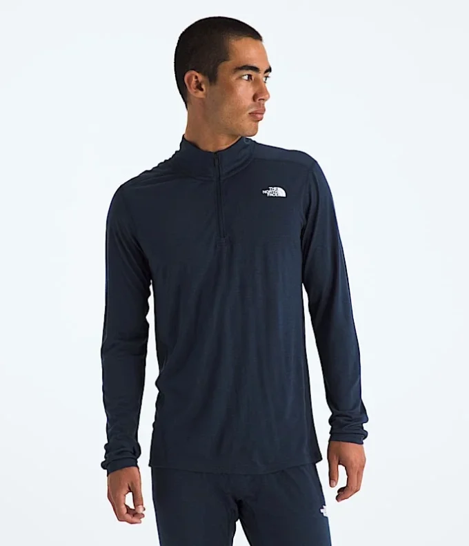 TNF X Smartwool Maglia a maniche lunghe con zip a 1/4 in misto lana merino da uomo TNF X Smartwool Maglia a maniche lunghe con zip a 1/4 in misto lana merino da uomo