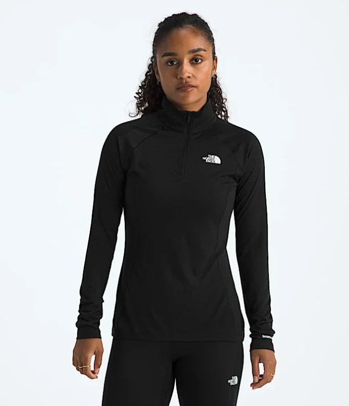 TNF X Smartwool Maglia da donna in misto lana merino 150 maniche lunghe con zip a ? TNF X Smartwool Maglia da donna in misto lana merino 150 maniche lunghe con zip a ?